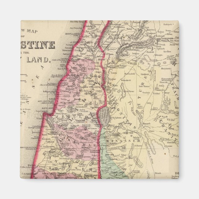 Imán Palestina, Mapa de Jerusalén por Mitchell (Frente)