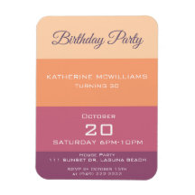 Paleta de la cosecha de la fiesta de cumpleaños