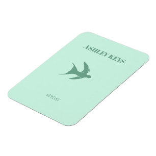 Imán Paleta verde azulada elegante