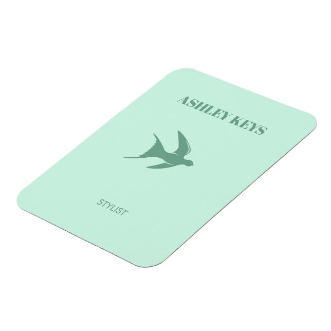 Imán Paleta verde azulada elegante (Lado Izquierdo)