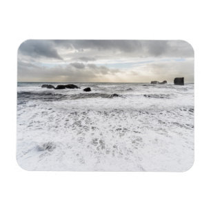 Imán Pálido paisaje marino espumoso, Islandia