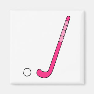 Imán Palillo rosado del hockey hierba