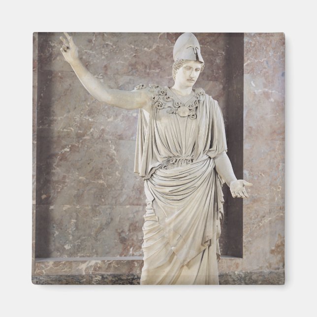 Imán Pallas de Velletri, estatua de Atenas con casco (Frente)