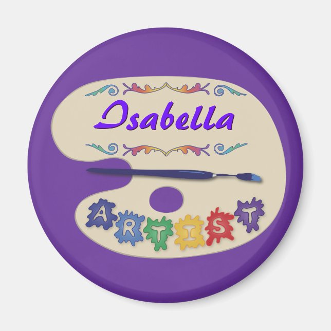 Imán Pallet de artista (Frente)