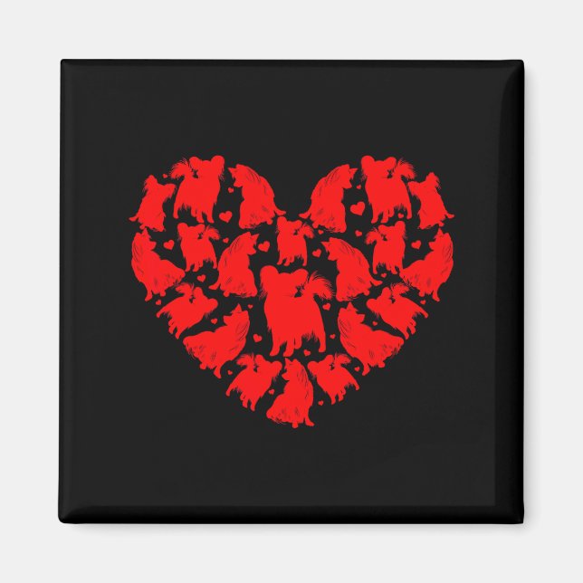 Imán Pallon Dog Lover Funny Love Heart Pallon Valentine (Frente)