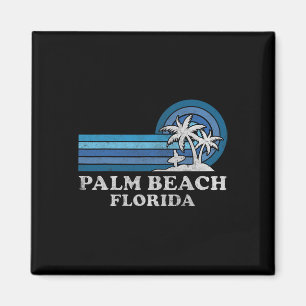 Imán Palm Beach Florida Vintage Family Summer Vacation