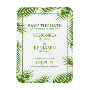 Imán Palm Deja La Boda Tropical Beach Ahorra La Fecha