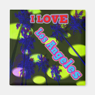 Imán "Palm Sky: me encanta El Magnet de Los Ángeles 3"