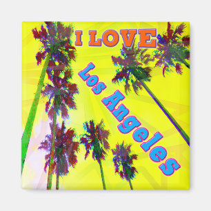 Imán "Palm Sky: me encanta Los Angeles 2" Magnet