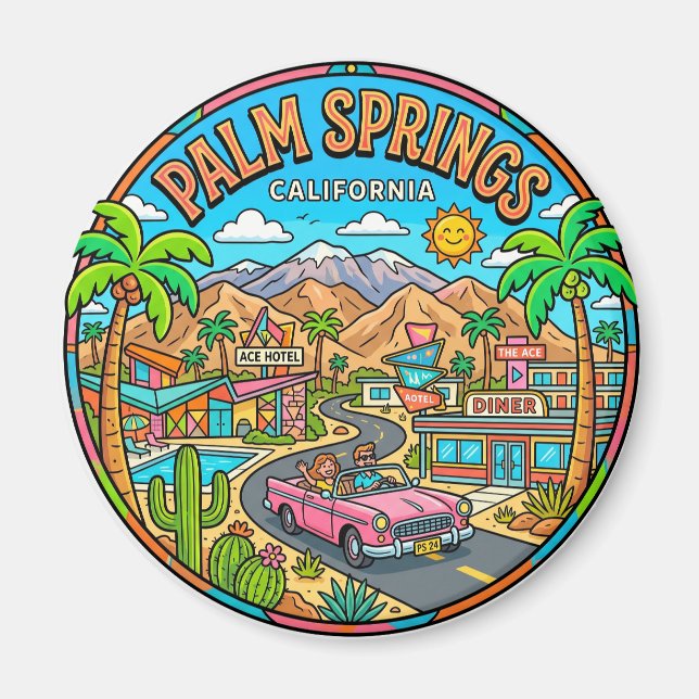 Imán Palm Springs California (Frente)