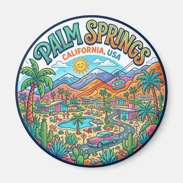 Imán Palm Springs California (Frente)