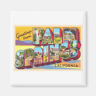 Imán Palm Springs California Carta grande postal