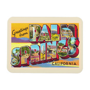 Imán Palm Springs California Carta grande postal