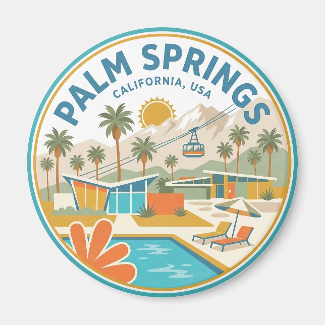 Imán Palm Springs EE. UU. (Frente)
