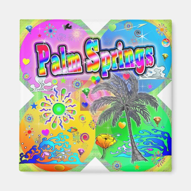 Imán Palm Springs Quadro Seasons Magnet (Frente)