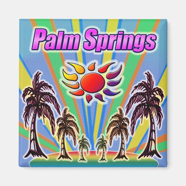 Imán Palm Springs Summer Love Magnet (Frente)