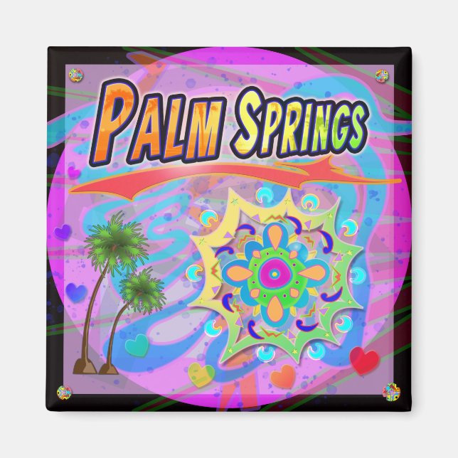 Imán Palm Springs True Progress Magnet (Frente)