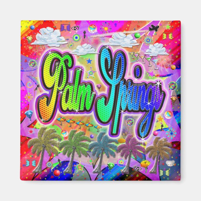 Imán Palm Springs Vista Express Magnet (Frente)