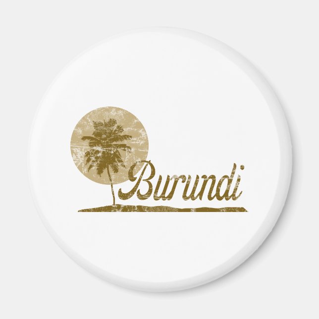 Imán Palm Tree Burundi (Frente)