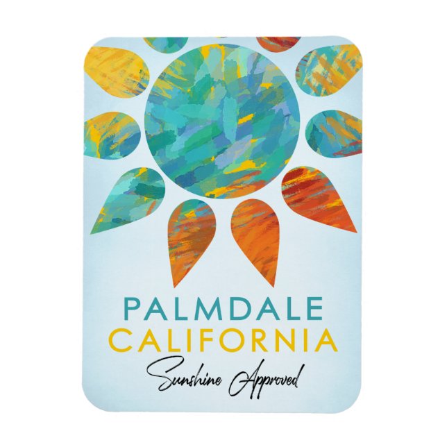 Imán Palmdale California Sunshine Travel (Vertical)