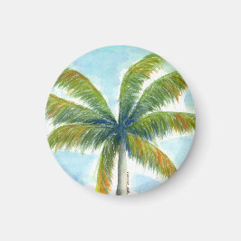 Imán palmera tropical Beach en un día soleado