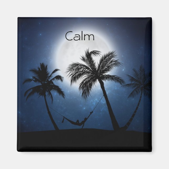 Imán Palmeras a la luz de la luna (Frente)