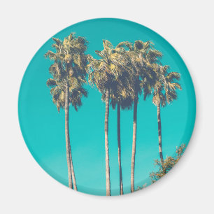 Imán Palmeras Tropicales California Ambiente Retro