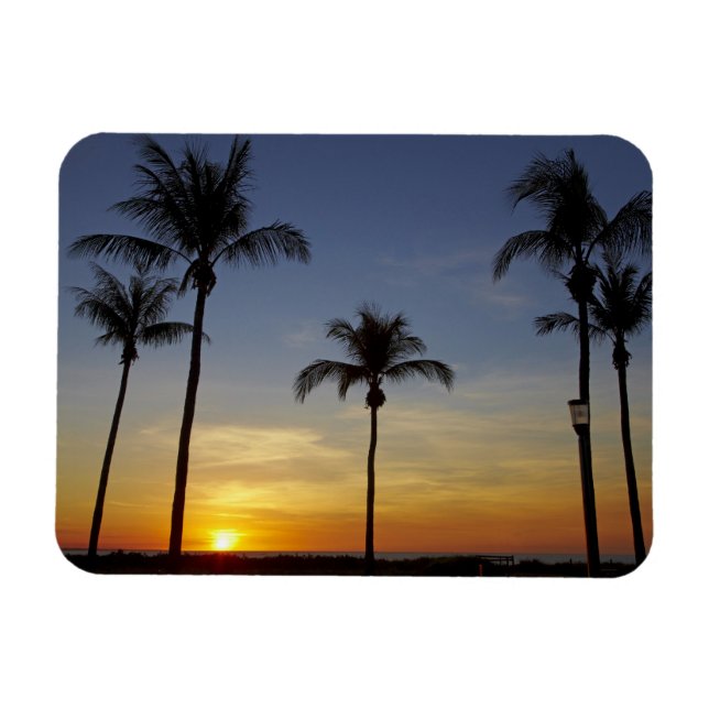 Imán Palmeras y puesta de sol, Mindil Beach (Horizontal)