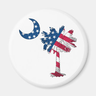 Imán Palmetto de la bandera estadounidense