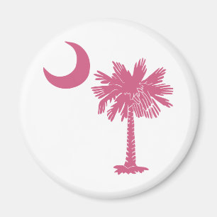 Imán Palmetto rosa Moon