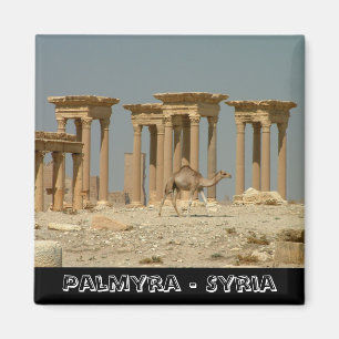 Imán Palmira, tesoros de Siria No.3 (imán Fridge)
