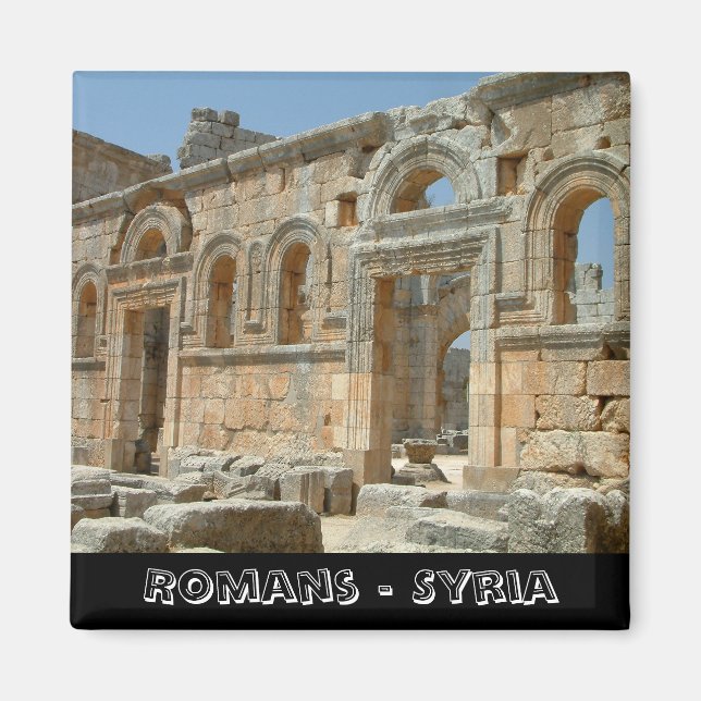 Imán Palmira, tesoros perdidos de Siria (Fridge Magnet) (Frente)