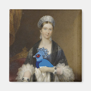 Imán Paloma coronada Victoria de la reina