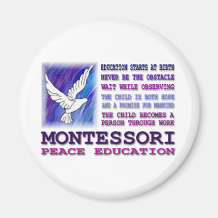 Imán Paloma de Montessori