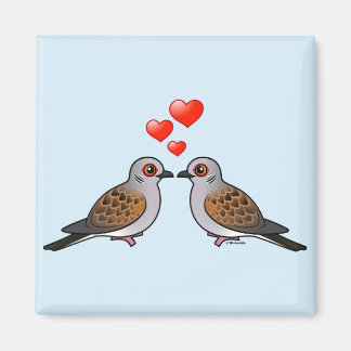 Imán Palomas de tortuga enamoradas