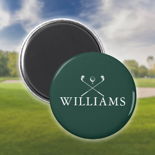 Imán Palos de Golf Personalizados de Color Verde Esmera