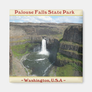 IMÁN PALOUSE BAJA LAS CASCADAS DEL PARQUE DE ESTADO DE