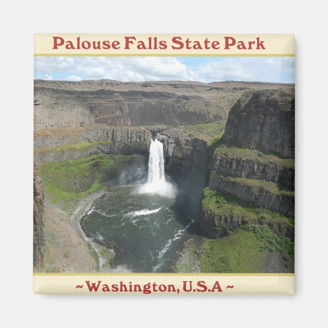 IMÁN PALOUSE FALLA PARQUE ESTATAL CATAREAS DE WASHINGTO (Frente)