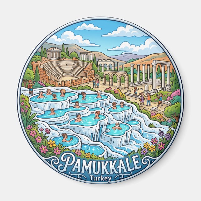 Imán Pamukkale Turquía (Frente)