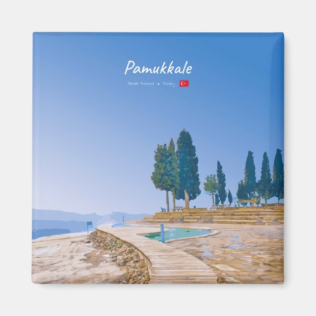 Imán Pamukkale, Turquía - Piscinas Térmicas (Frente)