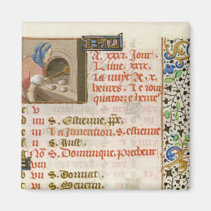 Imán Pan de pan, de un libro de horas