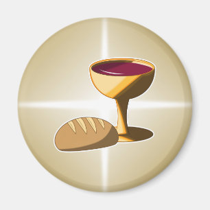 Imán Pan y vino La última comunión de Pascua de la cena
