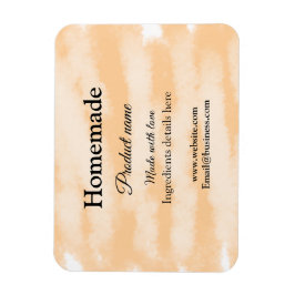 Imán Panadería casera hecha con sitio web de texto para