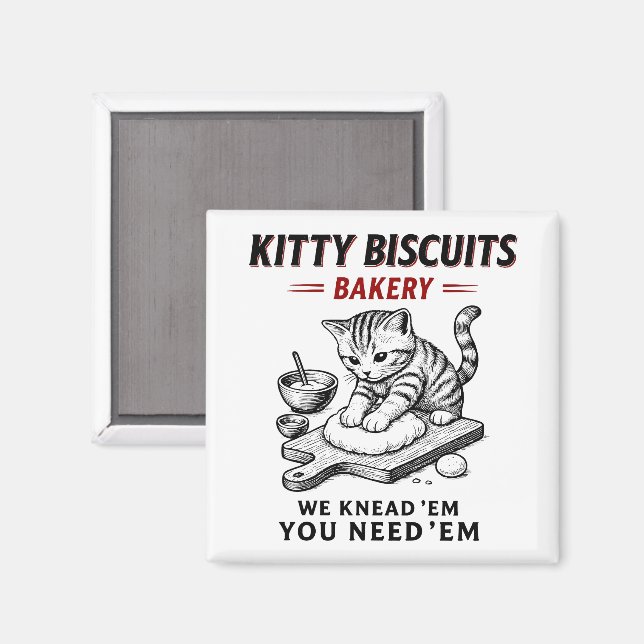 Imán Panadería Kitty Biscuits (Anverso/Reverso)