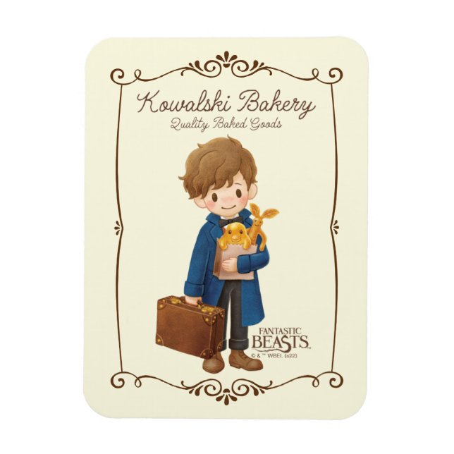 Imán Panadería Kowalski - Newt Scamander (Vertical)