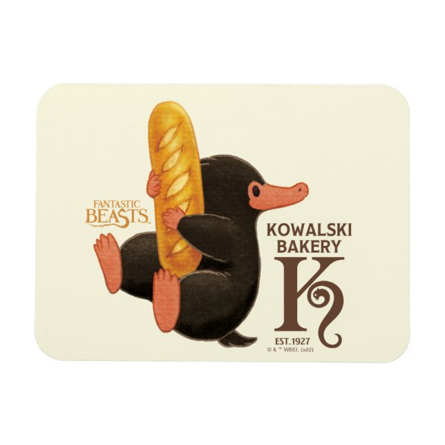 Imán Panadería Kowalski - Niffler con pan (Horizontal)