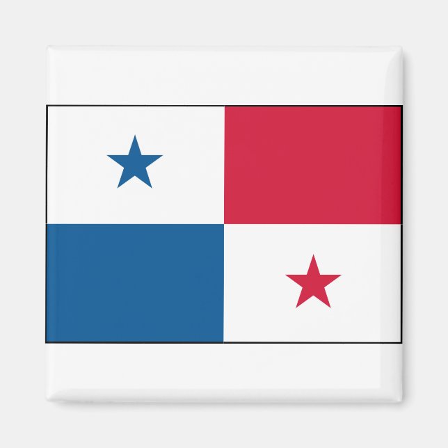 Imán Panamá - Bandera nacional - Corriente (Frente)