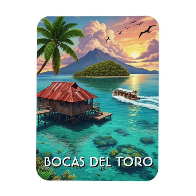 Imán Panamá Bocas del Toro Viajes  (Vertical)