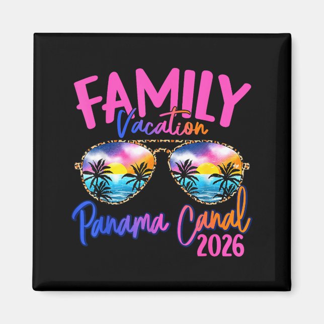 Imán Panama C Vacation 2026 Souvenir Matching Family Gr (Frente)
