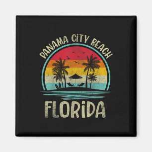 Imán Panama City Beach Florida Palma Árbol Familia Vera